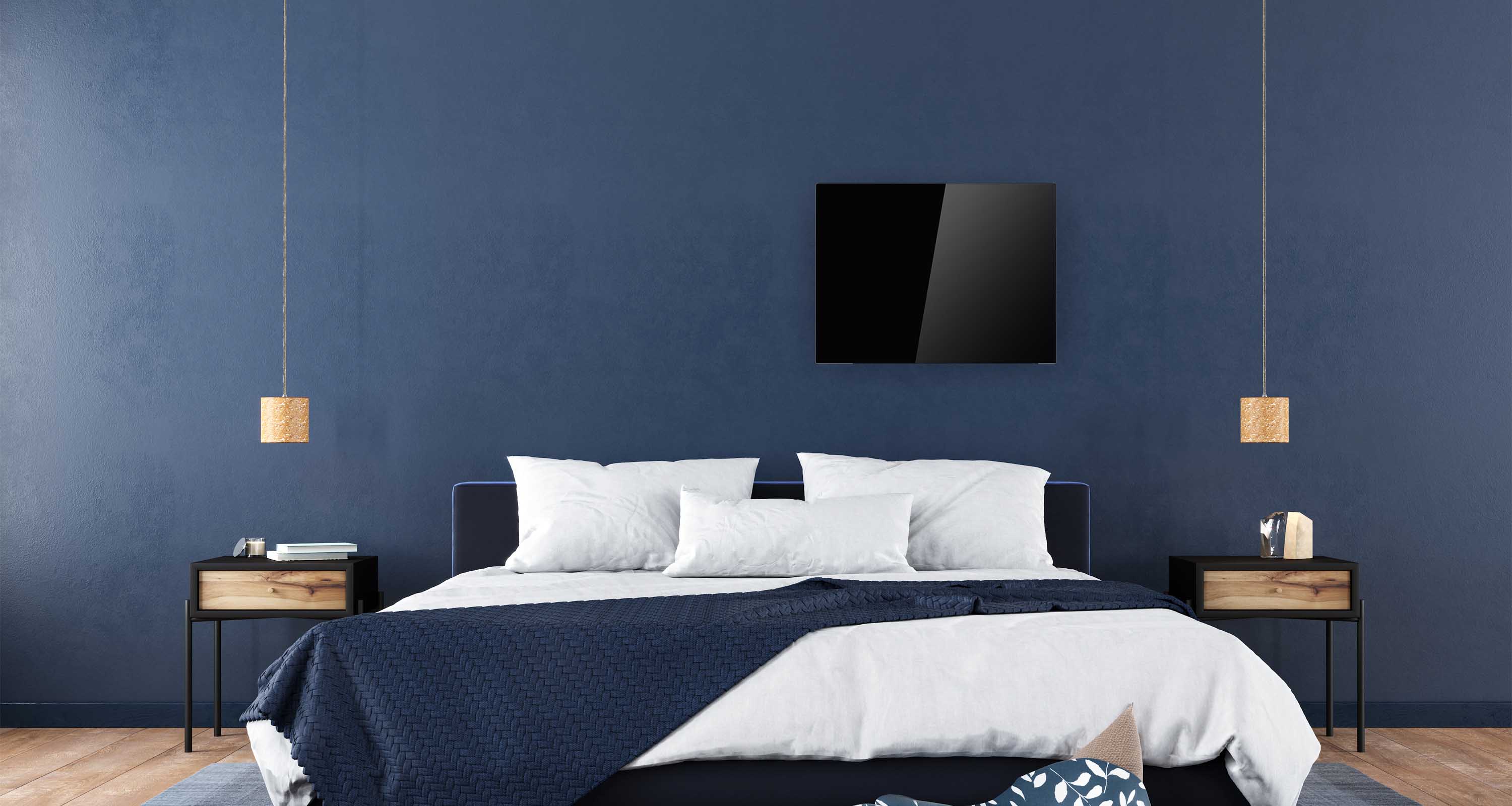 Carbon Crystal Far Infrared Tempered Glass Panel Heater With Wifi App